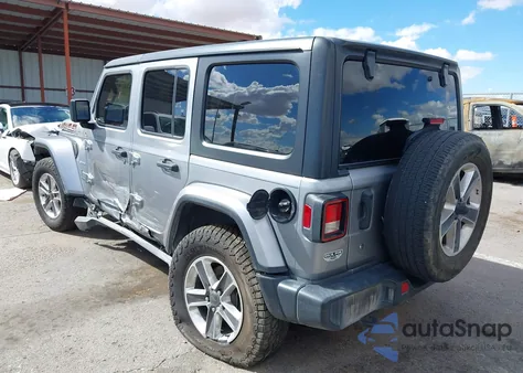 2020 Jeep Wrangler Unlimited Sahara z USA, uszkodzony, nr VIN 1C4HJXEN5LW235234